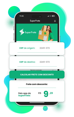 aplicativo superfrete calculadora de frete