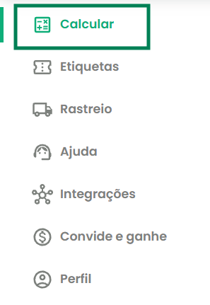 tela da plataforma SuperFrete