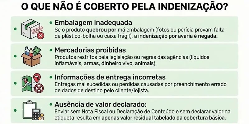 como solicitar indenização correios