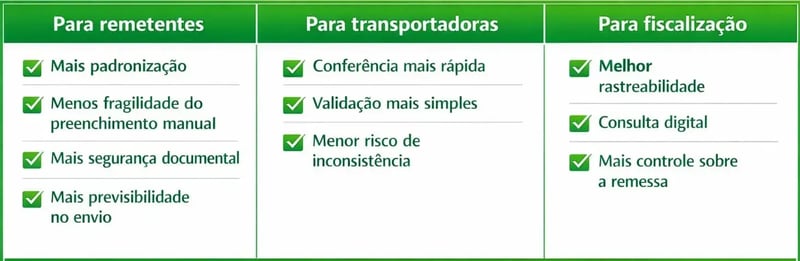 vantagens da declaração de conteúdo eletrônica