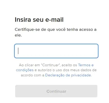 insira seu e-mail