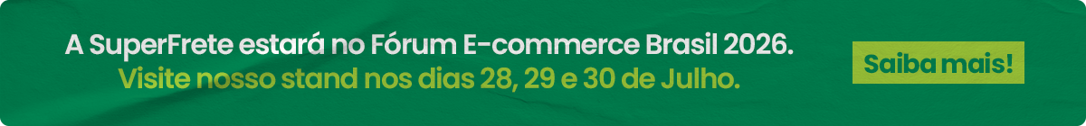 SuperFrete no Fórum E-commerce Brasil 2026 SuperFrete no Fórum E-commerce Brasil 2026
