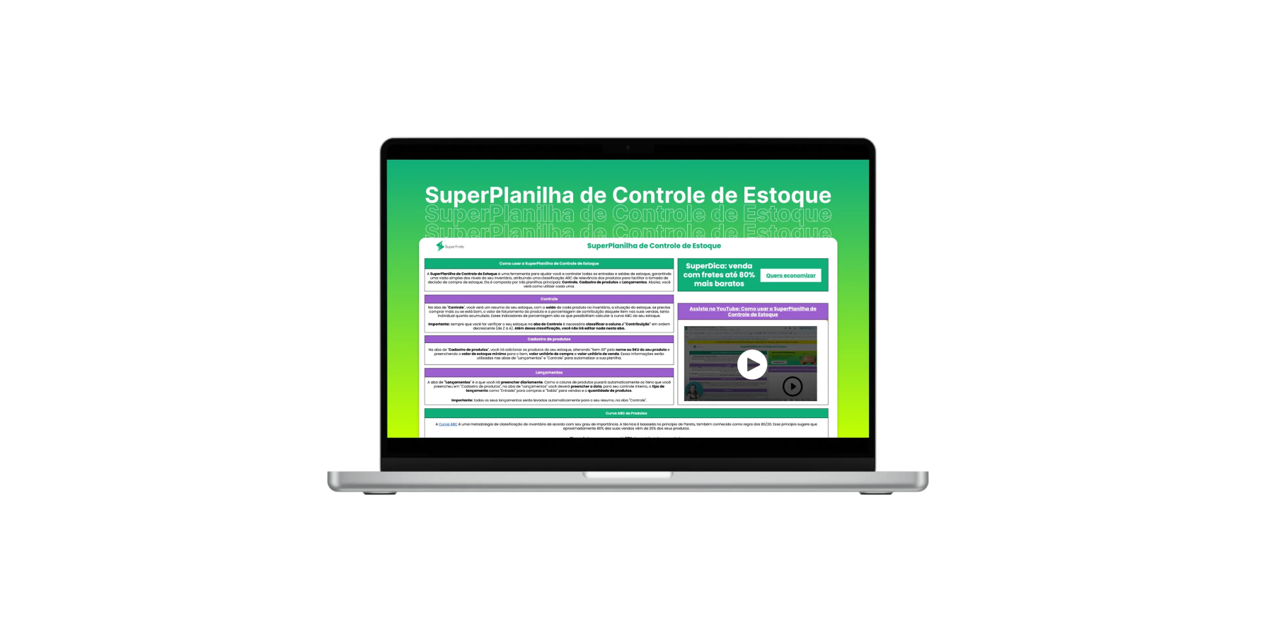 Planilha de Controle de Estoque