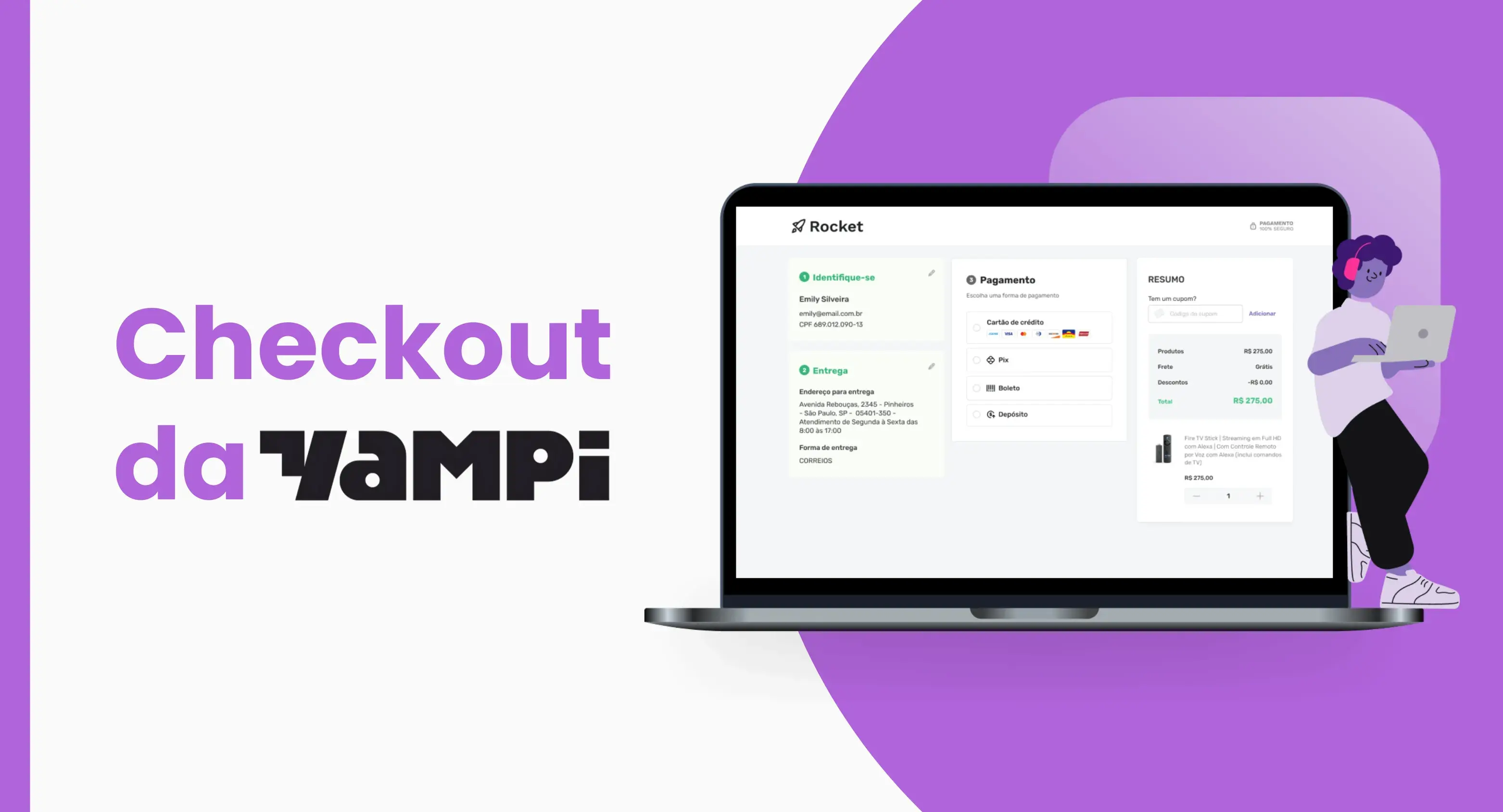 Aumente a taxa de conversão da sua loja virtual com o checkout Yampi