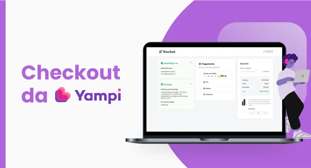 Aumente a taxa de conversão da sua loja virtual com o checkout Yampi