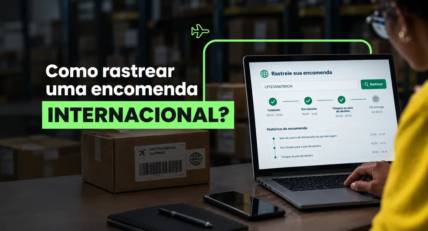 Como rastrear uma encomenda internacional passo a passo