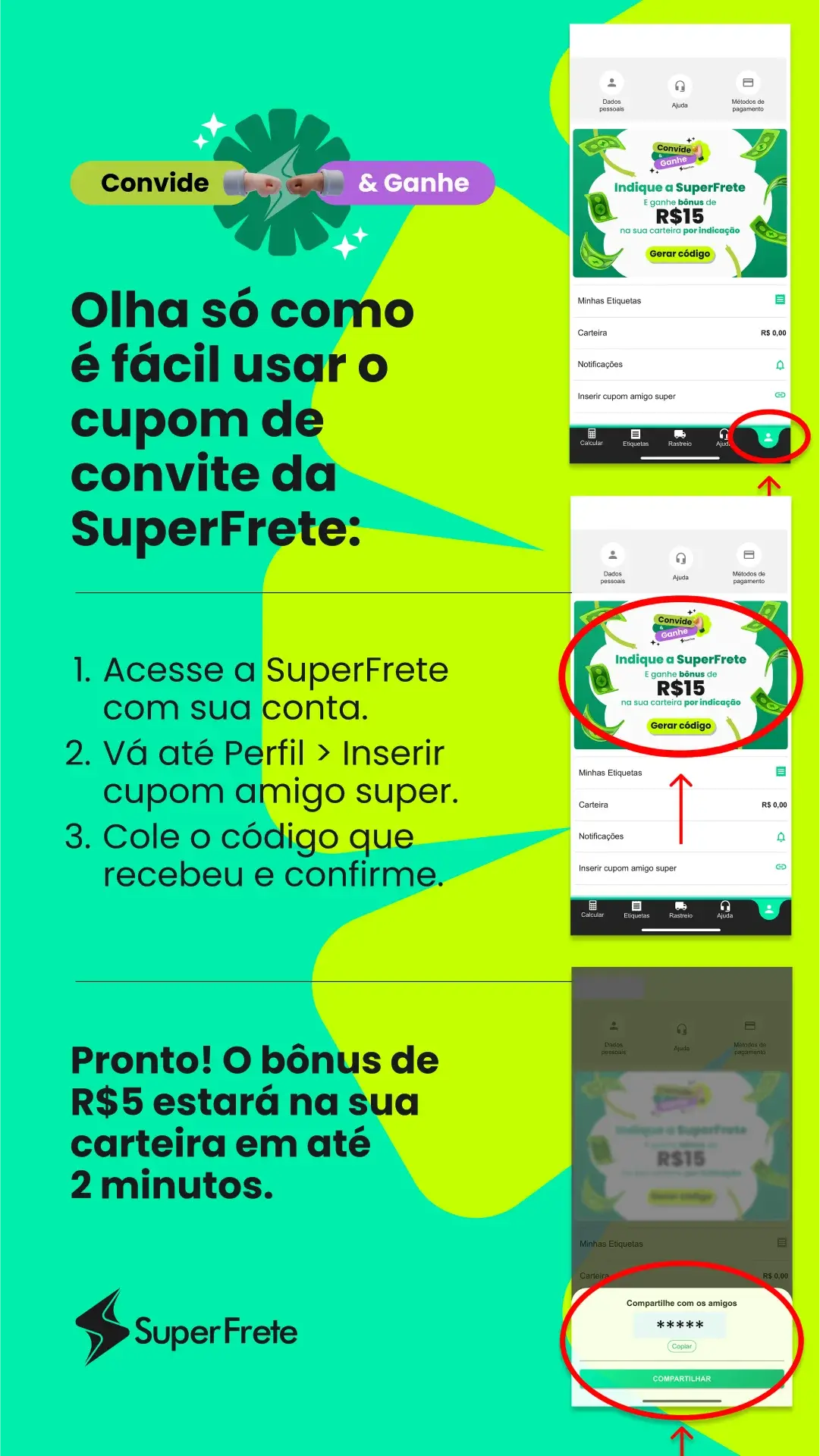 como-usar-cupom-indicacao-superfrete-stories