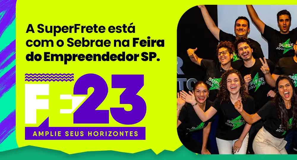 SuperFrete participa da Feira do Empreendedor do Sebrae 2023 em São Paulo